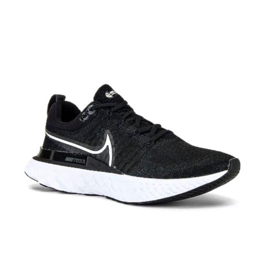 Nike React Infinity Run Flyknit Sneakers Running Shoes Black Size 6